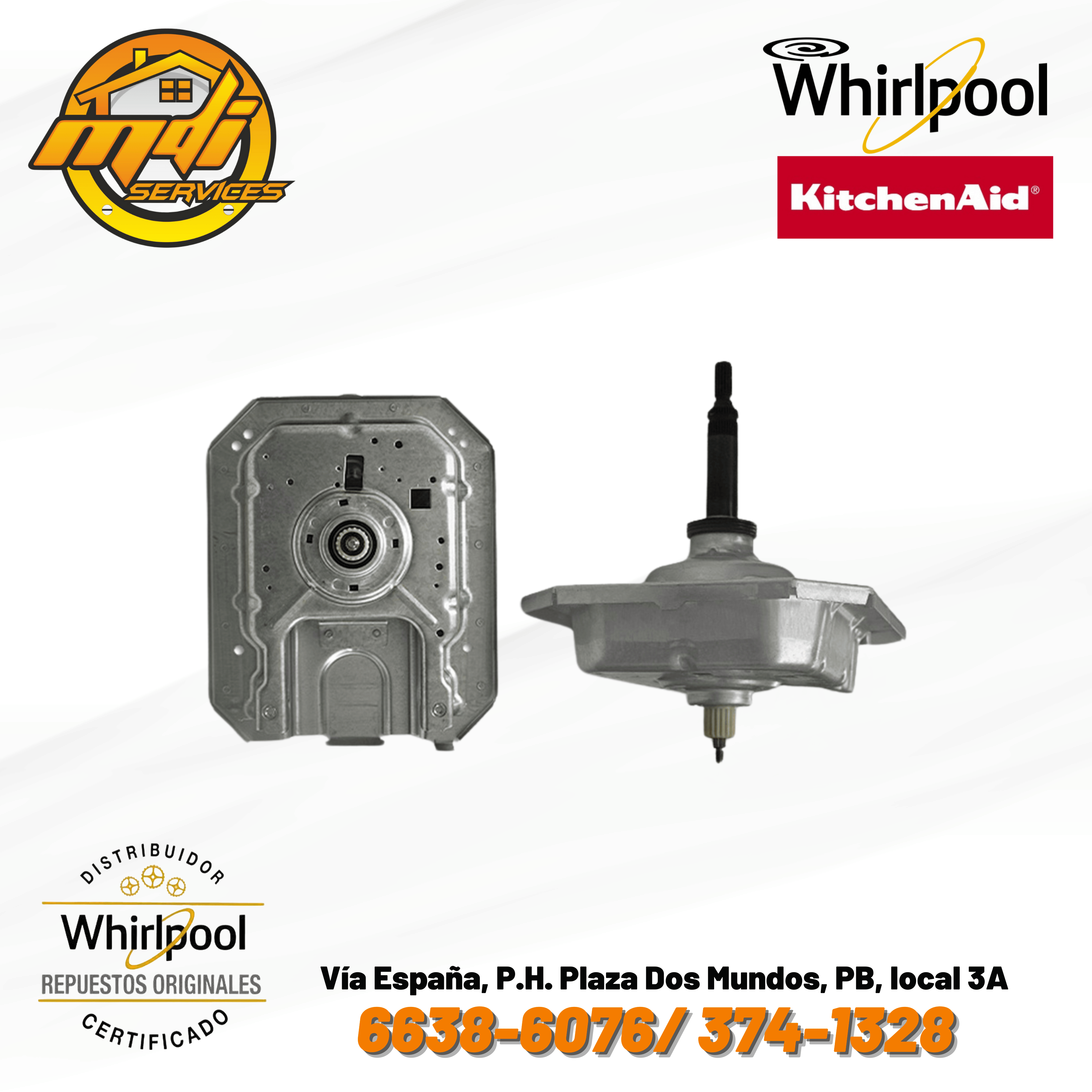 TRANSMISION LAVADORA WHIRLPOOL W11035747 W11454372